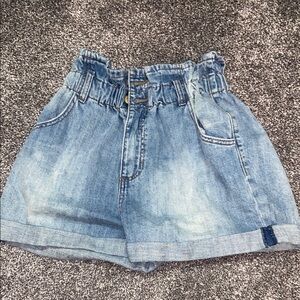 STS Blue High Waist Denim Shorts Blue